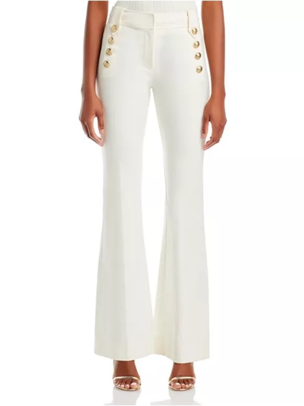 Derek Lam ROBERTSON FLARE TROUSERS Soft White Womens Pants - in size 6